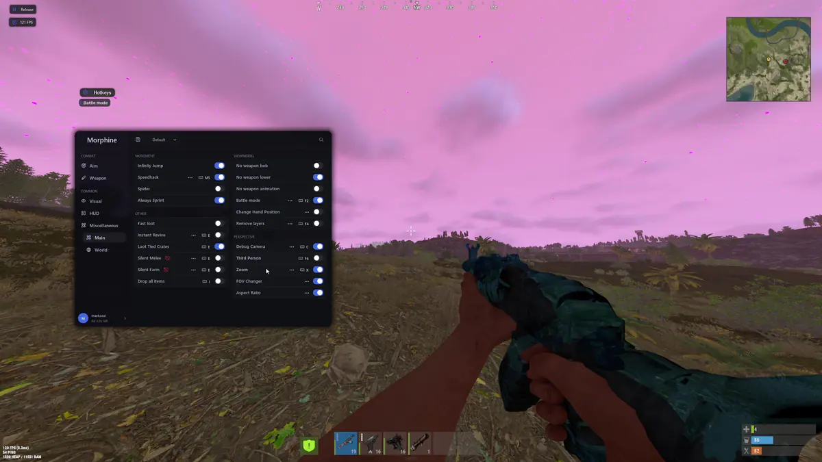 Morphine — Rust screenshot 2